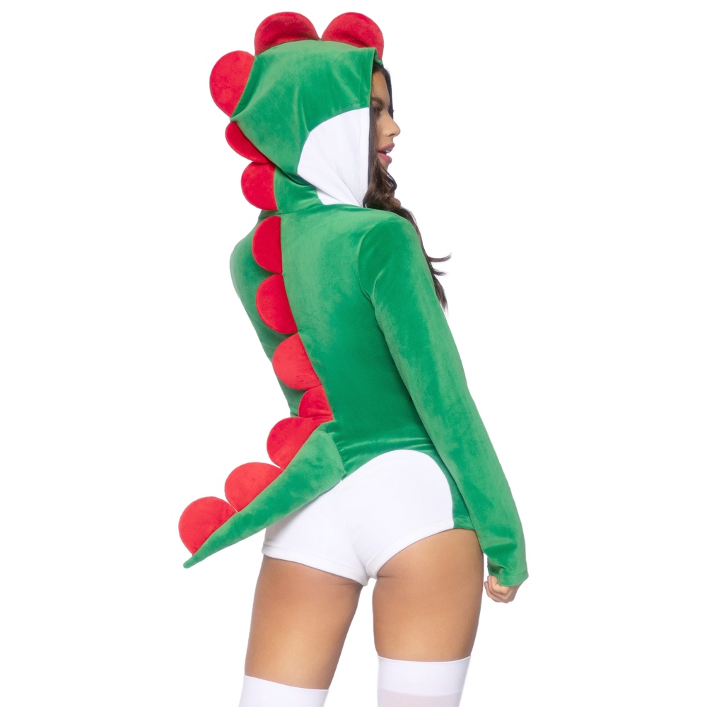 Leg Avenue - Super Dino Gamer Costume - Vert